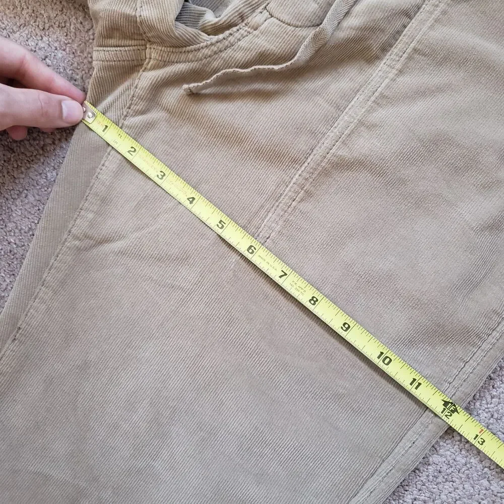 NWT Faherty Stretch Terry Corduroy Size Small Mens Barley Brown Utility Pants